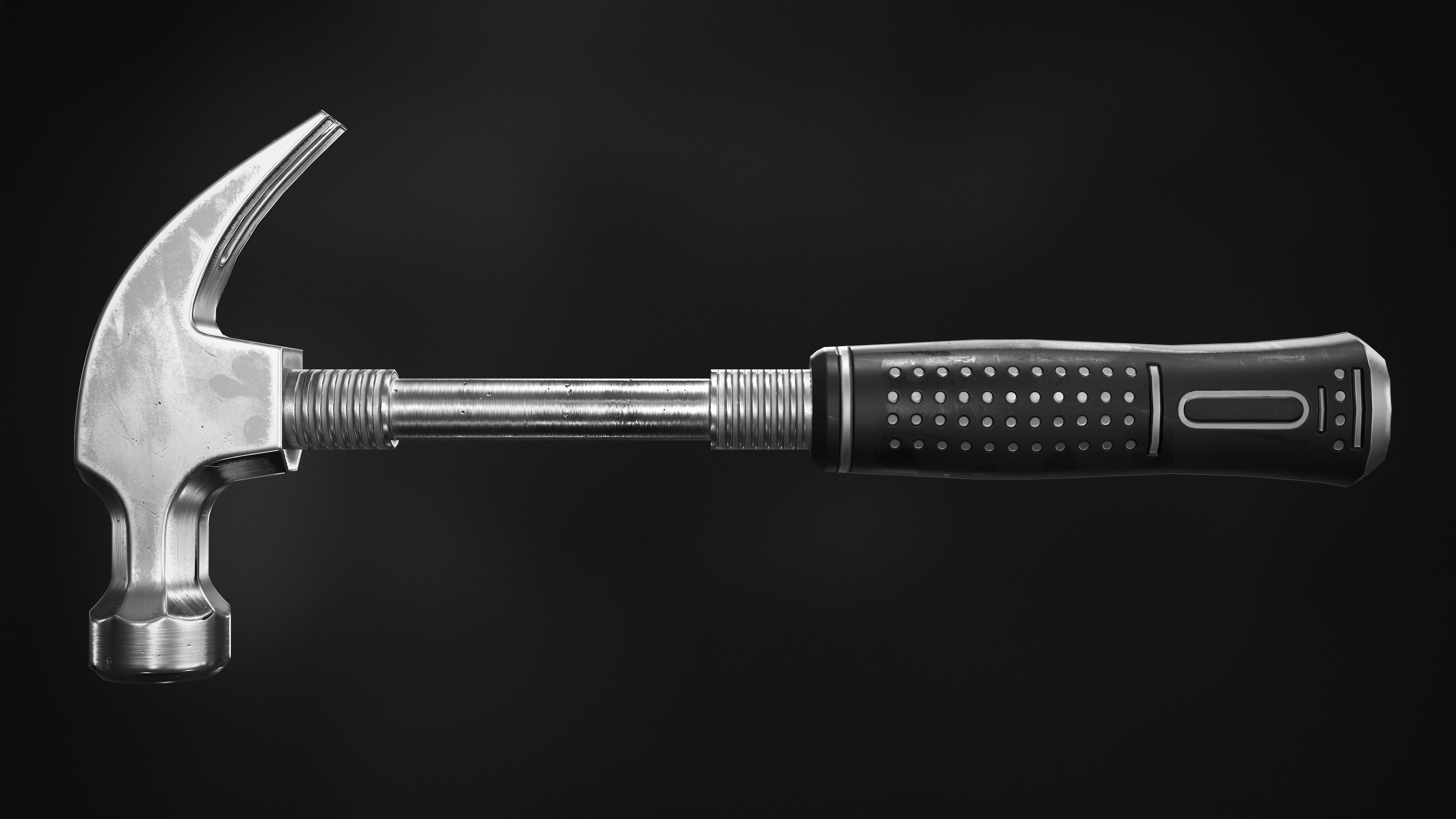 Hammer - Game-ready Low-poly 3D model_1