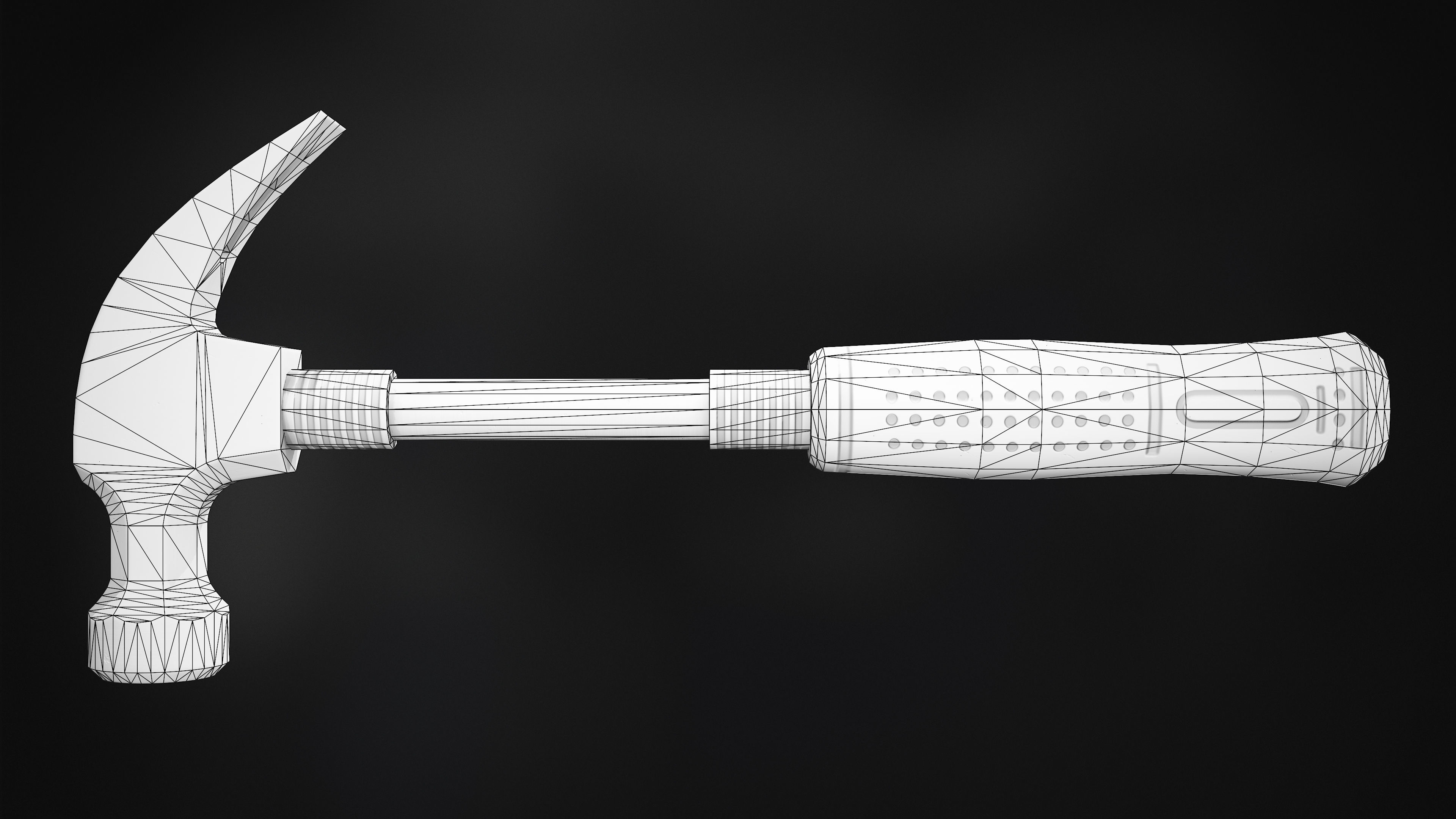 Hammer - Game-ready Low-poly 3D model_2