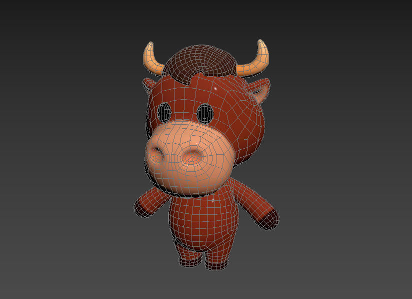Character043 Bull 3D model_12