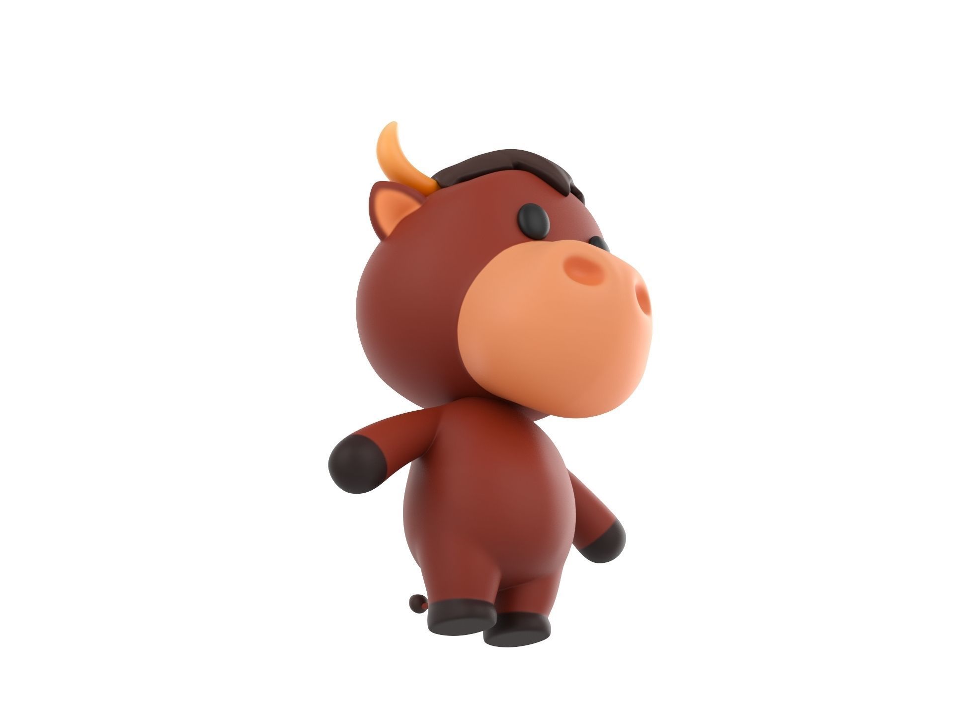 Character043 Bull 3D model_2