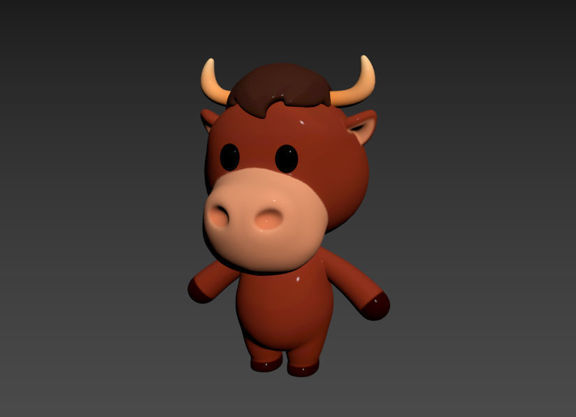 Character043 Bull 3D model_11