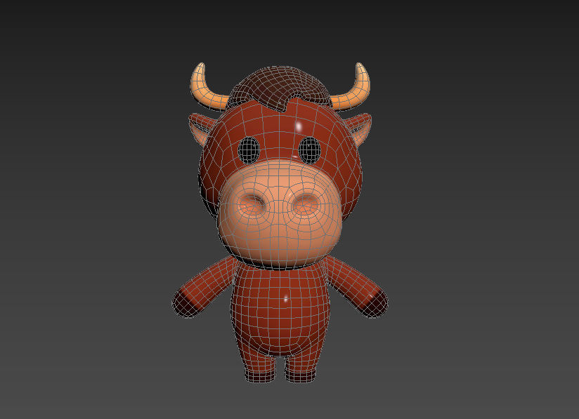 Character043 Bull 3D model_14