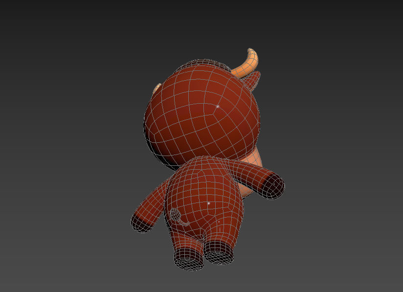 Character043 Bull 3D model_17