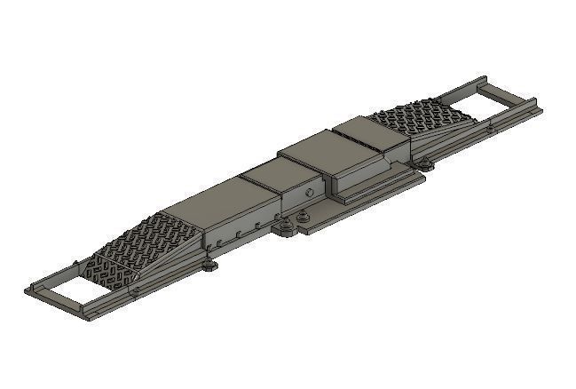 Model Railway AWS Ramps 3D print model_2