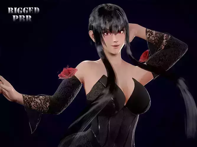 Vampire Elsa - 3D Game Ready Character
