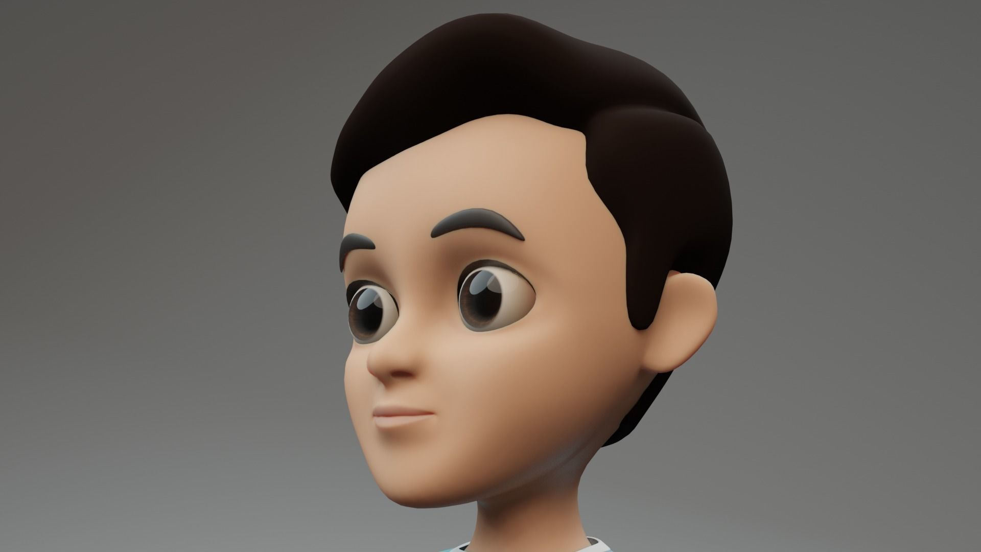 Boy Character Rigged 3D model 3D model_3