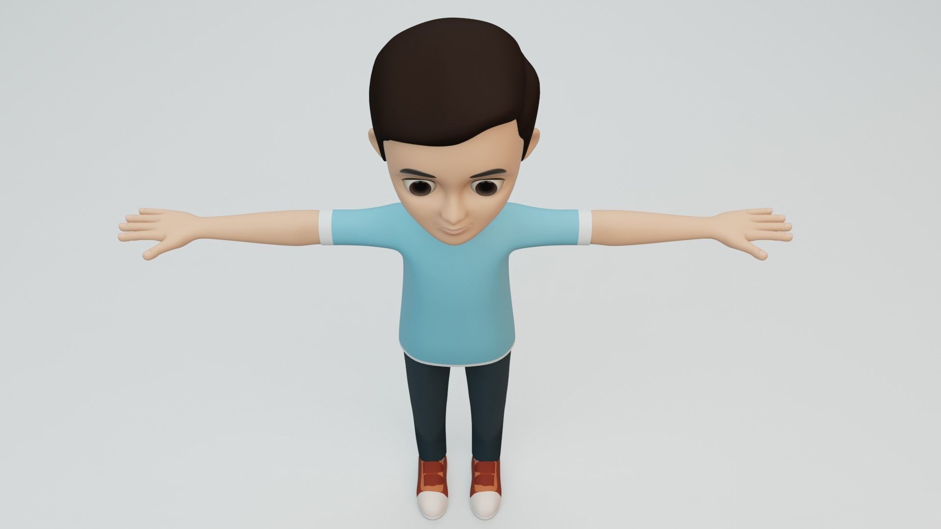 Boy Character Rigged 3D model 3D model_5