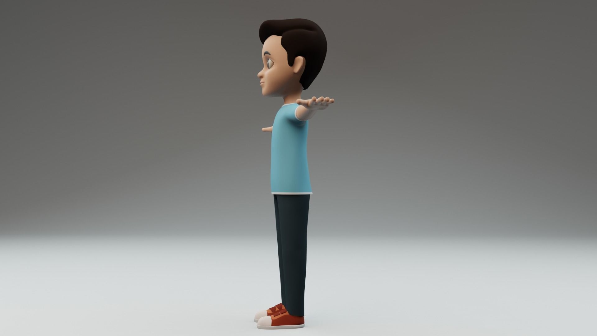 Boy Character Rigged 3D model 3D model_4