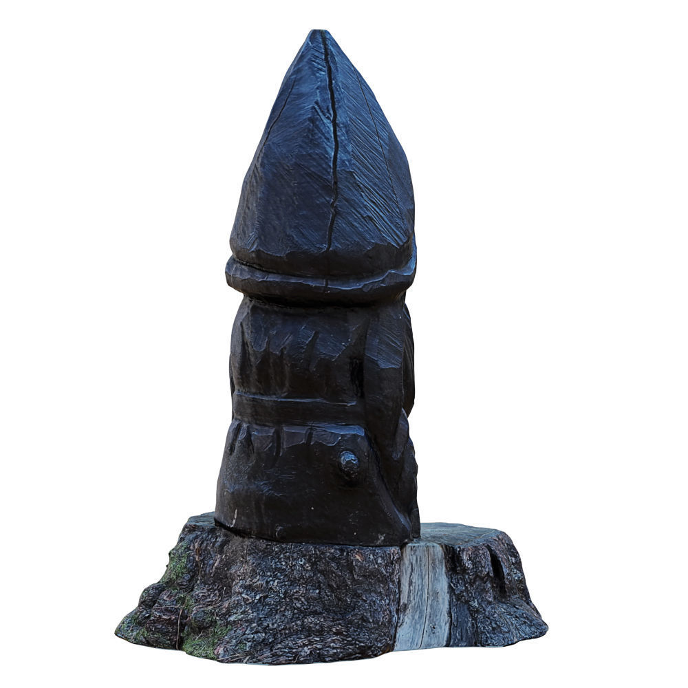 Wood Gnome Figurine 3D model_3