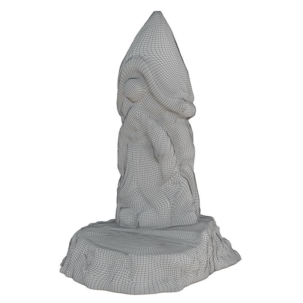 Wood Gnome Figurine 3D model_6