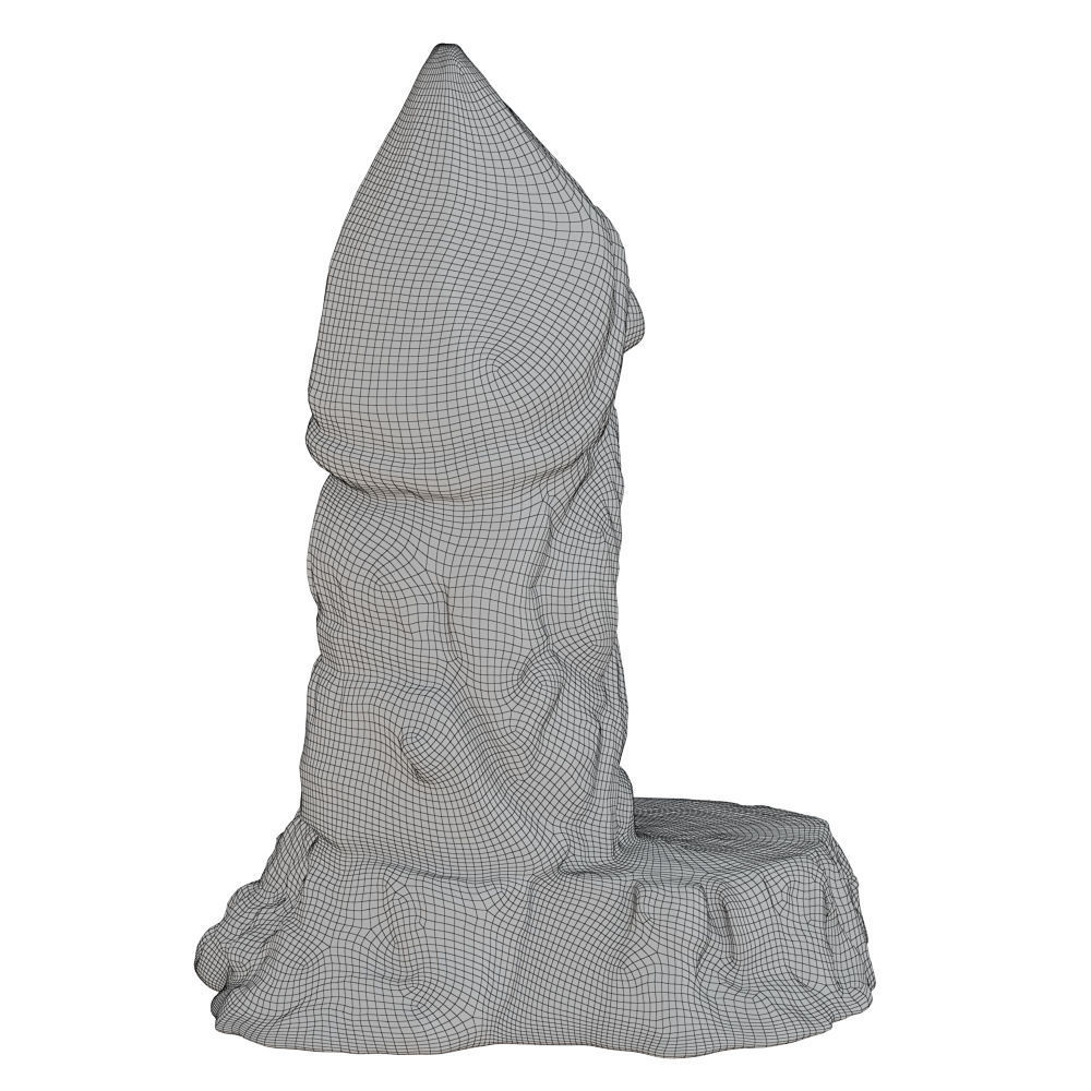 Wood Gnome Figurine 3D model_7