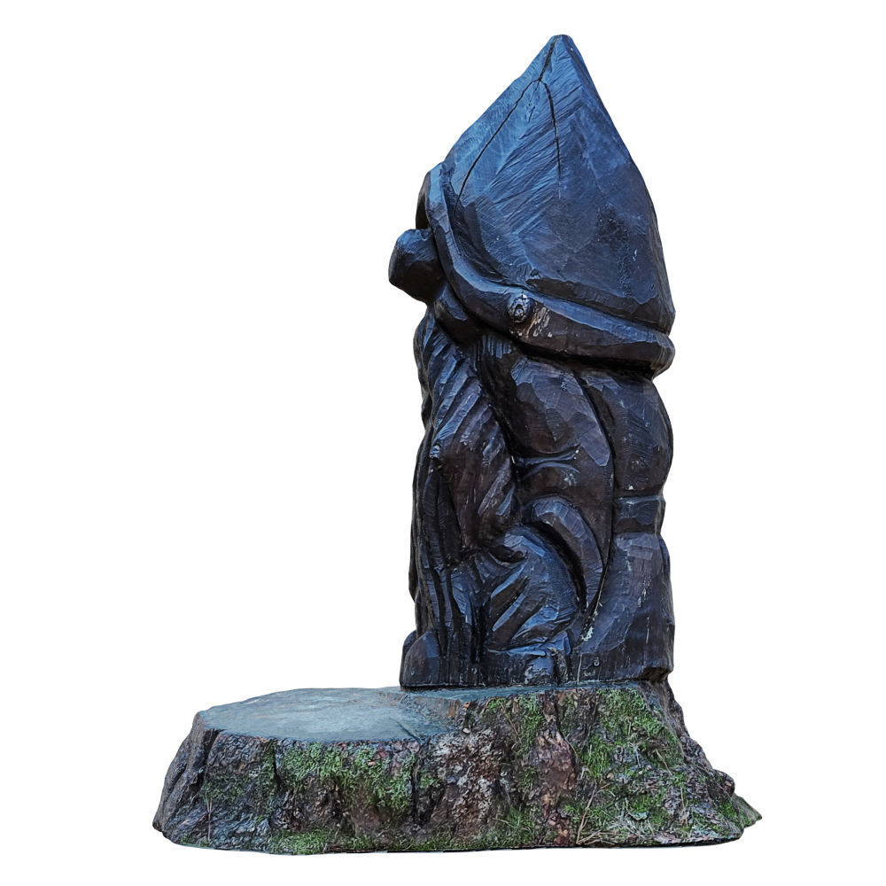Wood Gnome Figurine 3D model_2