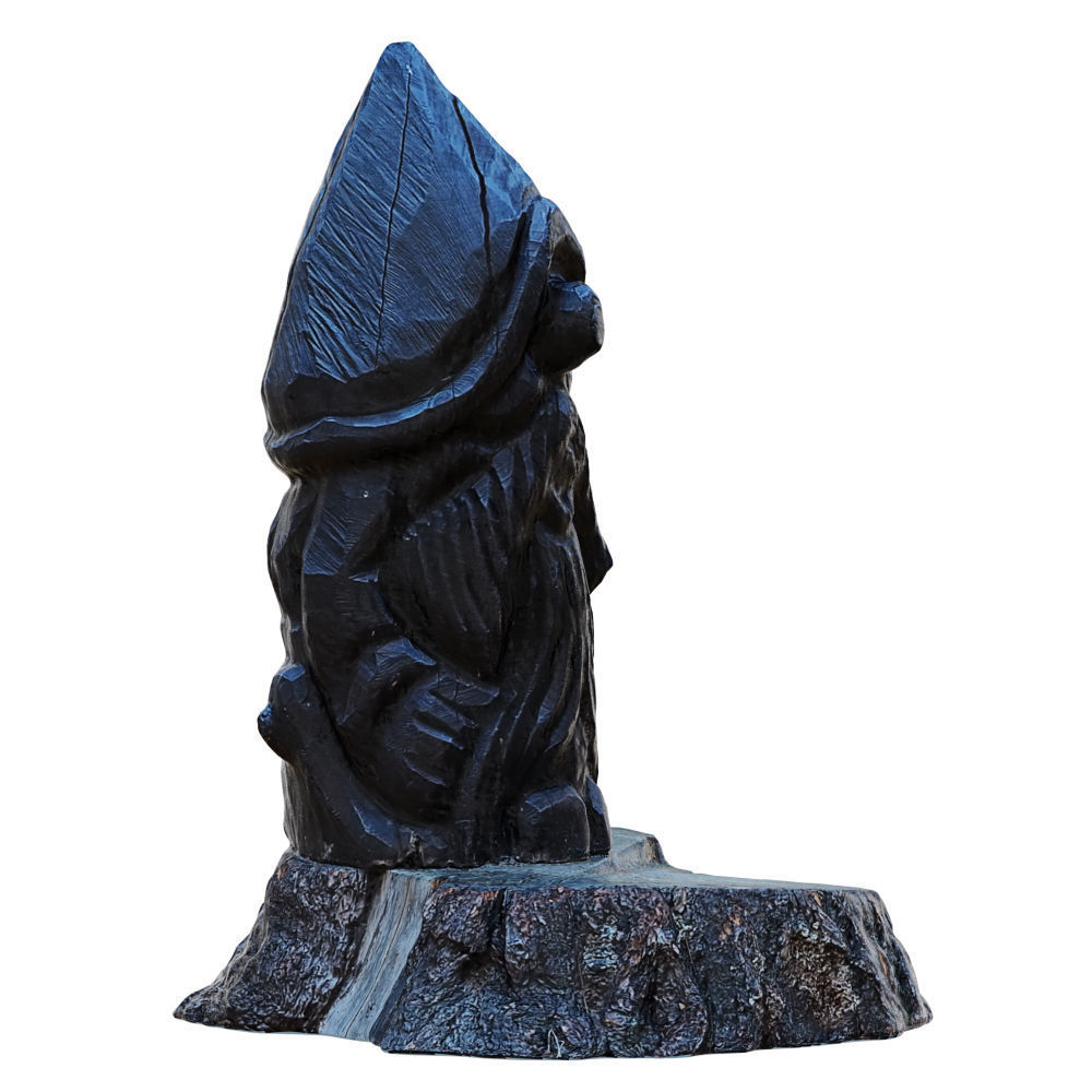 Wood Gnome Figurine 3D model_5