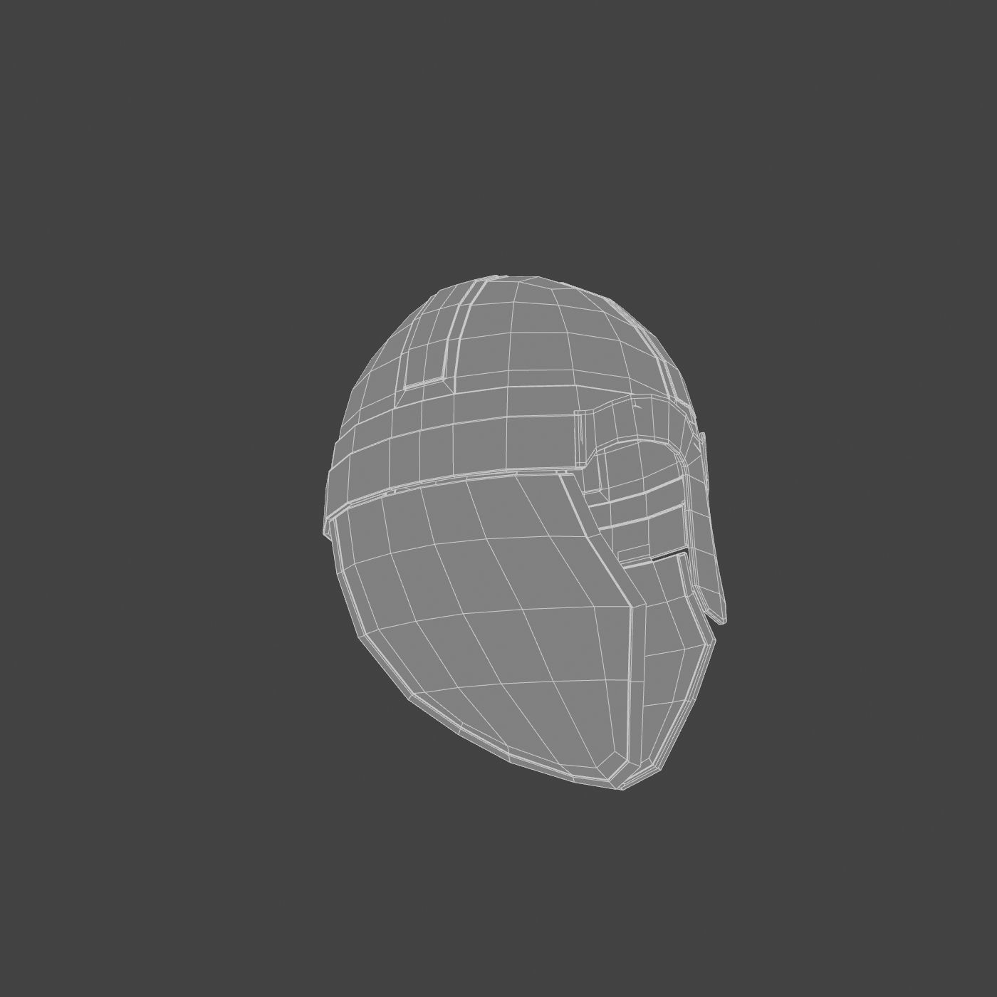Viking helmet Low-poly 3D model_27