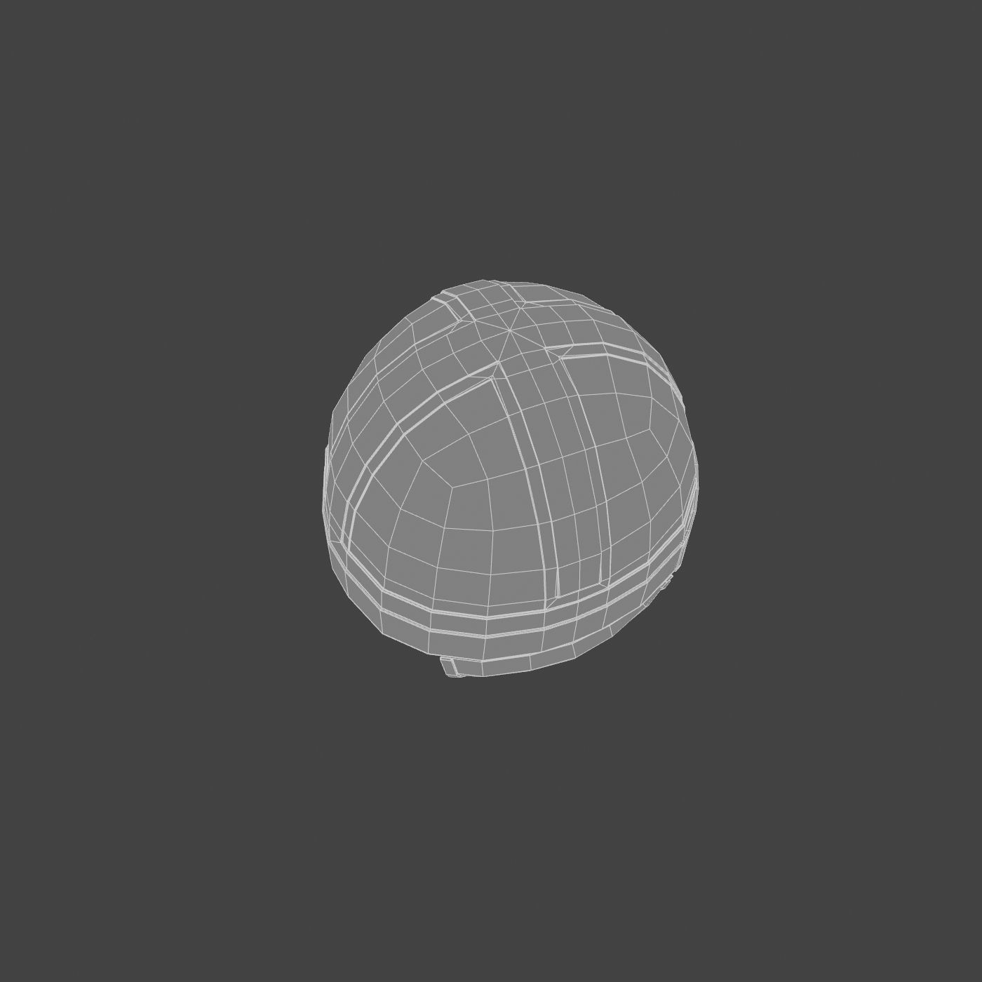 Viking helmet Low-poly 3D model_29