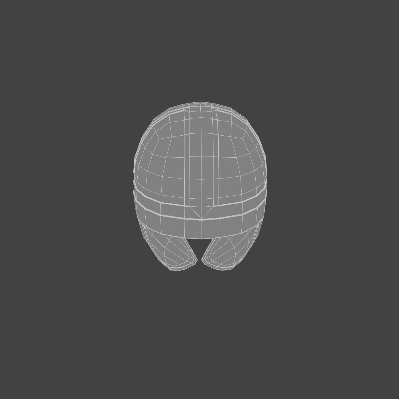 Viking helmet Low-poly 3D model_22