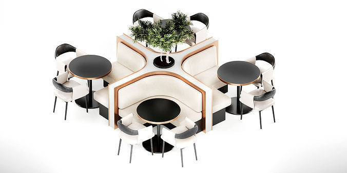 Cafe Setup 3D model