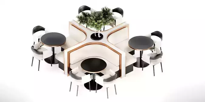 Cafe Setup 3D model