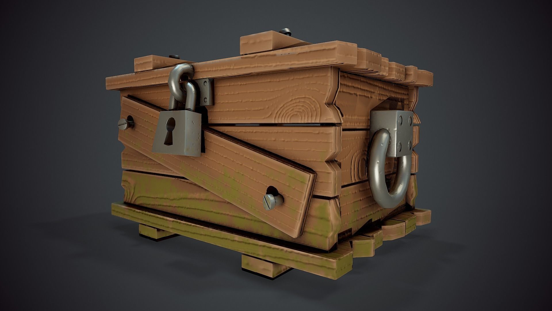 Stylized Crate - Tutorial Included Low-poly 3D model_9