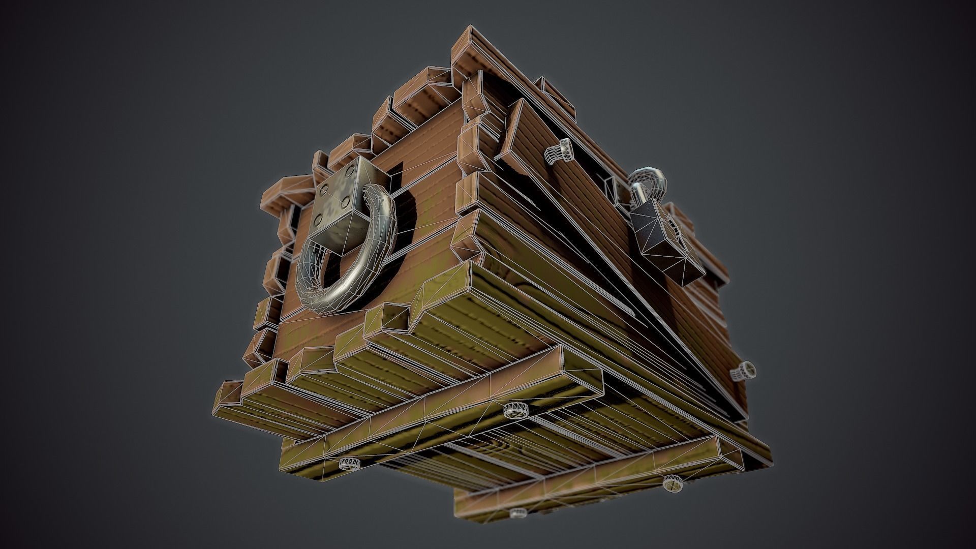Stylized Crate - Tutorial Included Low-poly 3D model_12