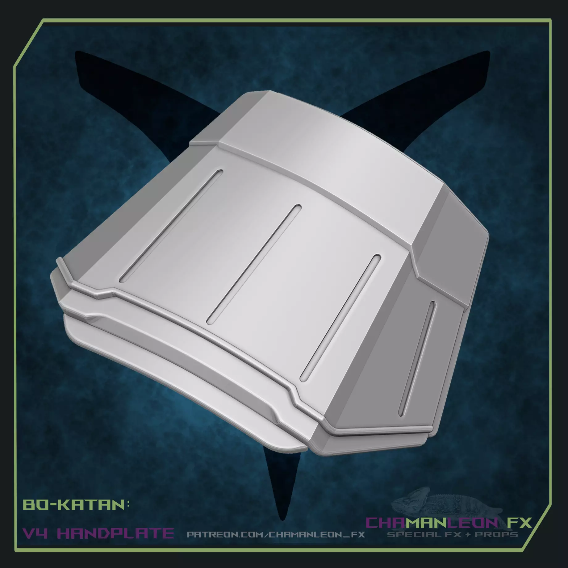 Bo Katan and Koska Reeves Cosplay Hand Plates The Mandalorian 3D print model_0