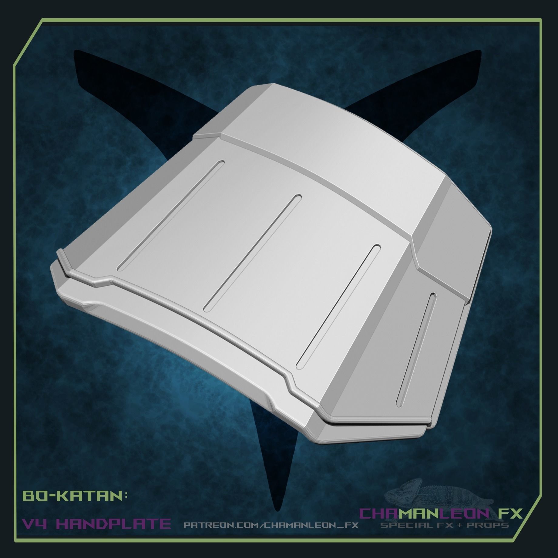 Bo Katan and Koska Reeves Cosplay Hand Plates The Mandalorian 3D print model_1