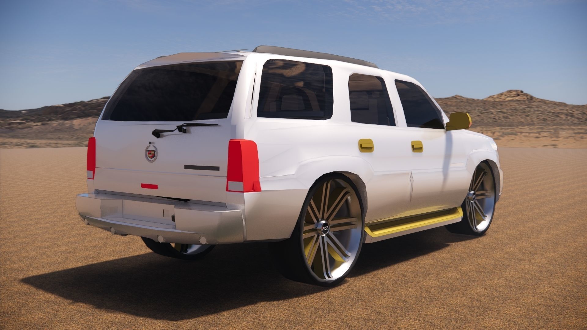 Cadillac escalade SUV 3D model_3