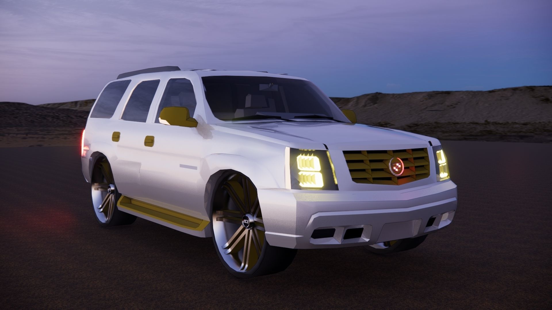 Cadillac escalade SUV 3D model_5