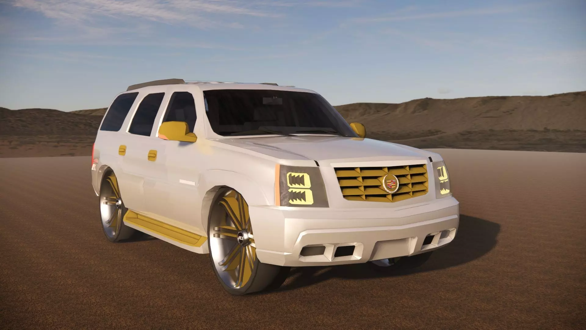 Cadillac escalade SUV 3D model_0