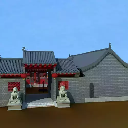 Chinese ancient courtyard house