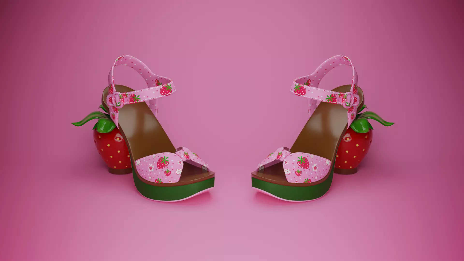 Woman shoe v6 cute style 3D model