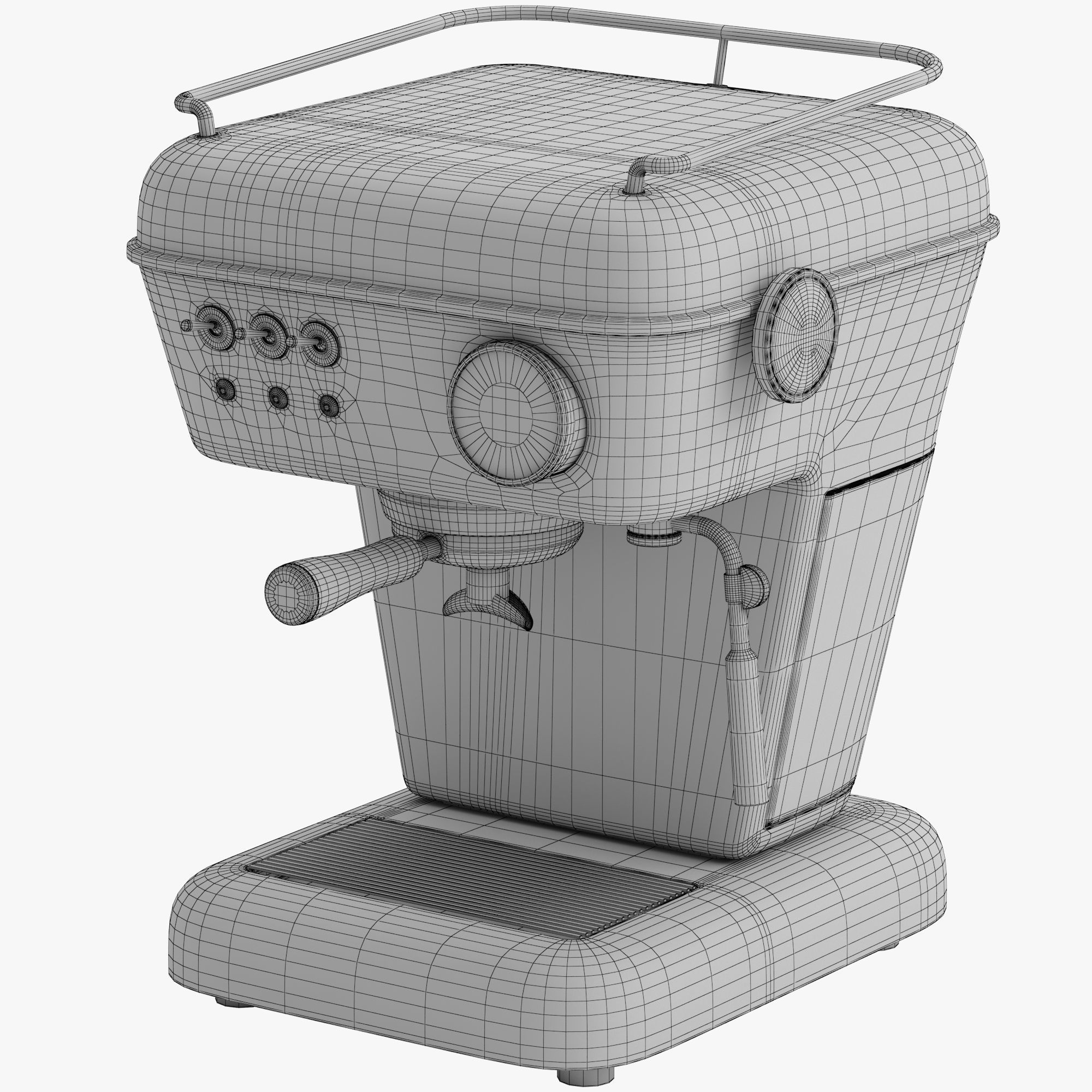 Coffee machine 3D model_3