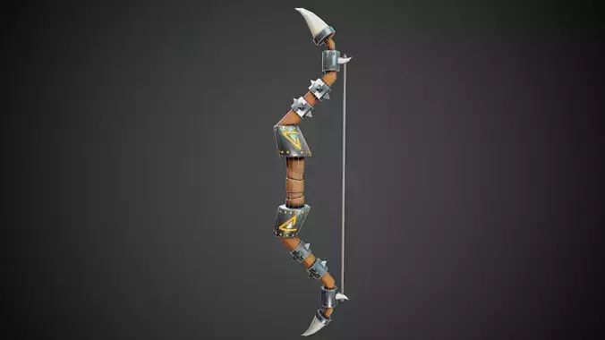 Stylized Bow - Tutorial Included Low-poly 3D model