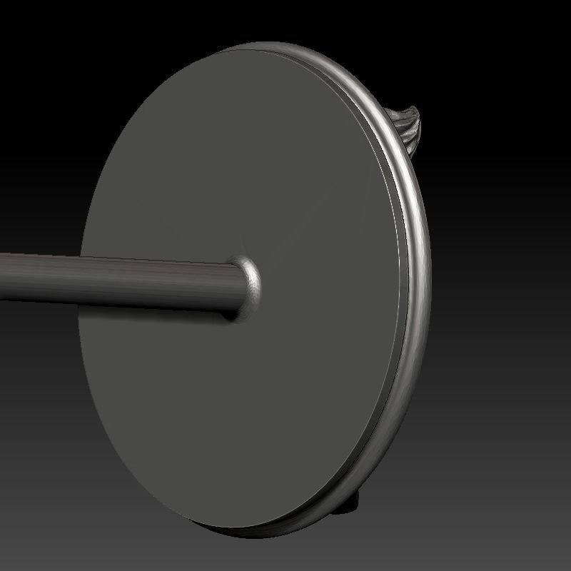 skull earrings studs 3D print model_6