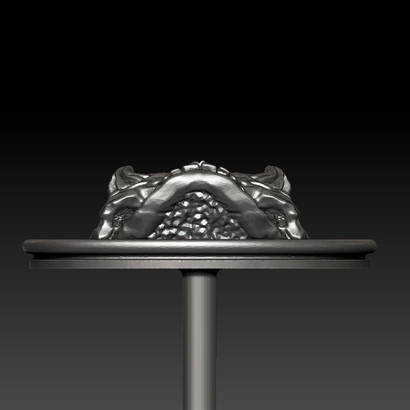 skull earrings studs 3D print model_18