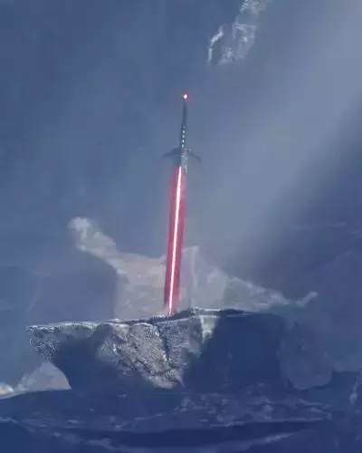 Blender Fast Track Sword In Stone Free 3D model