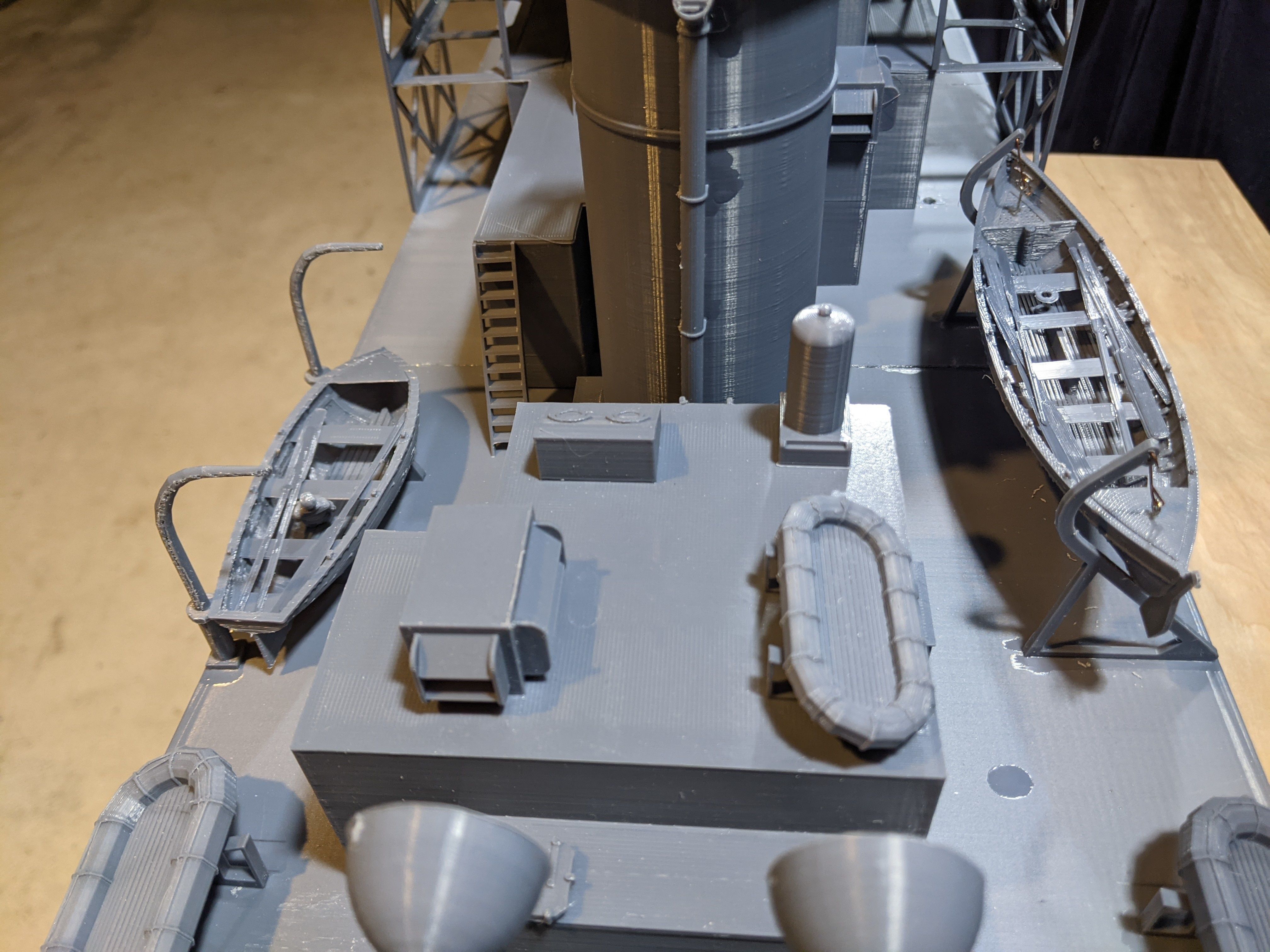 1 48 Castle Class Corvette RC Model Ship 3D print model_22