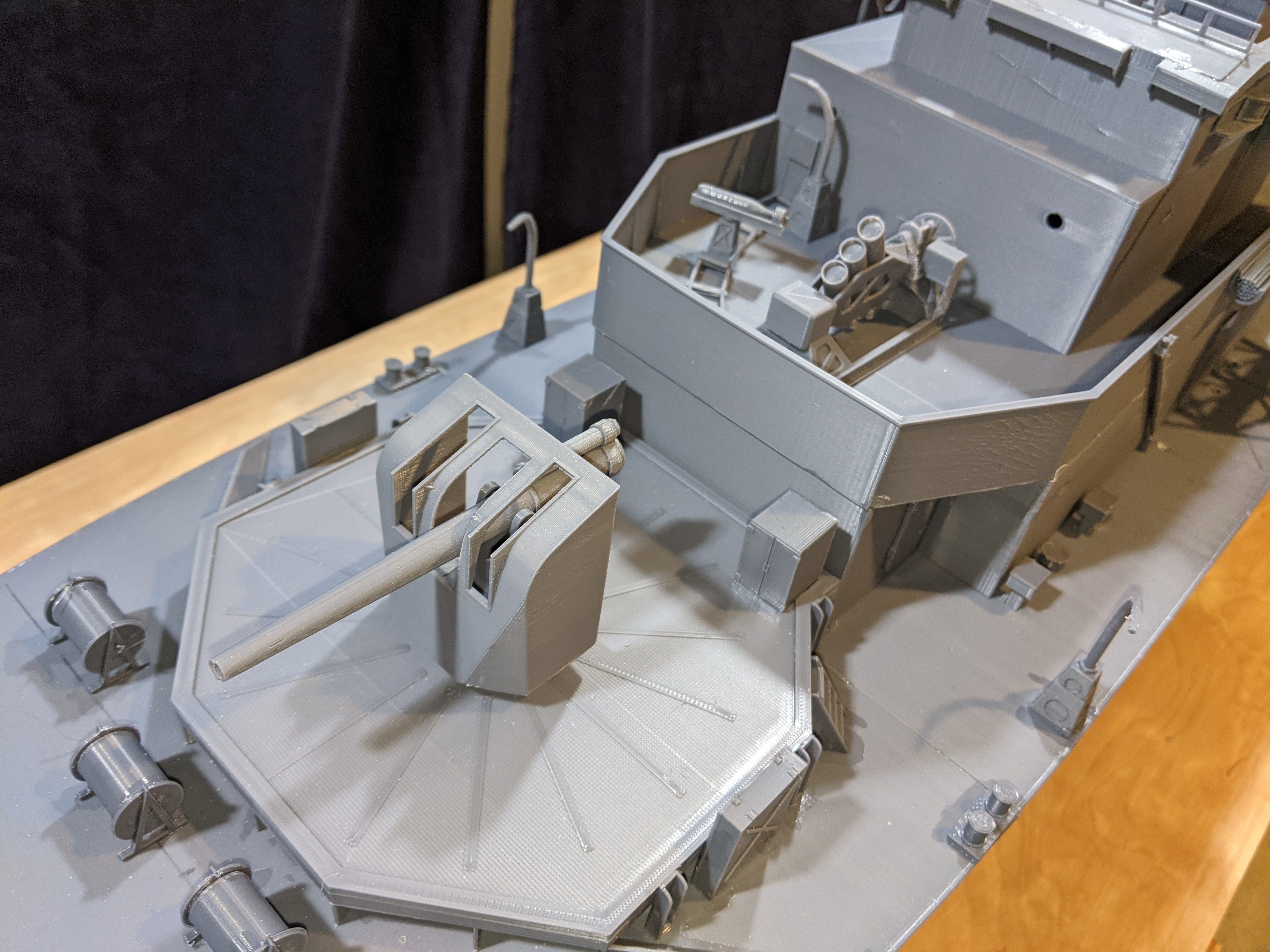 1 48 Castle Class Corvette RC Model Ship 3D print model_11