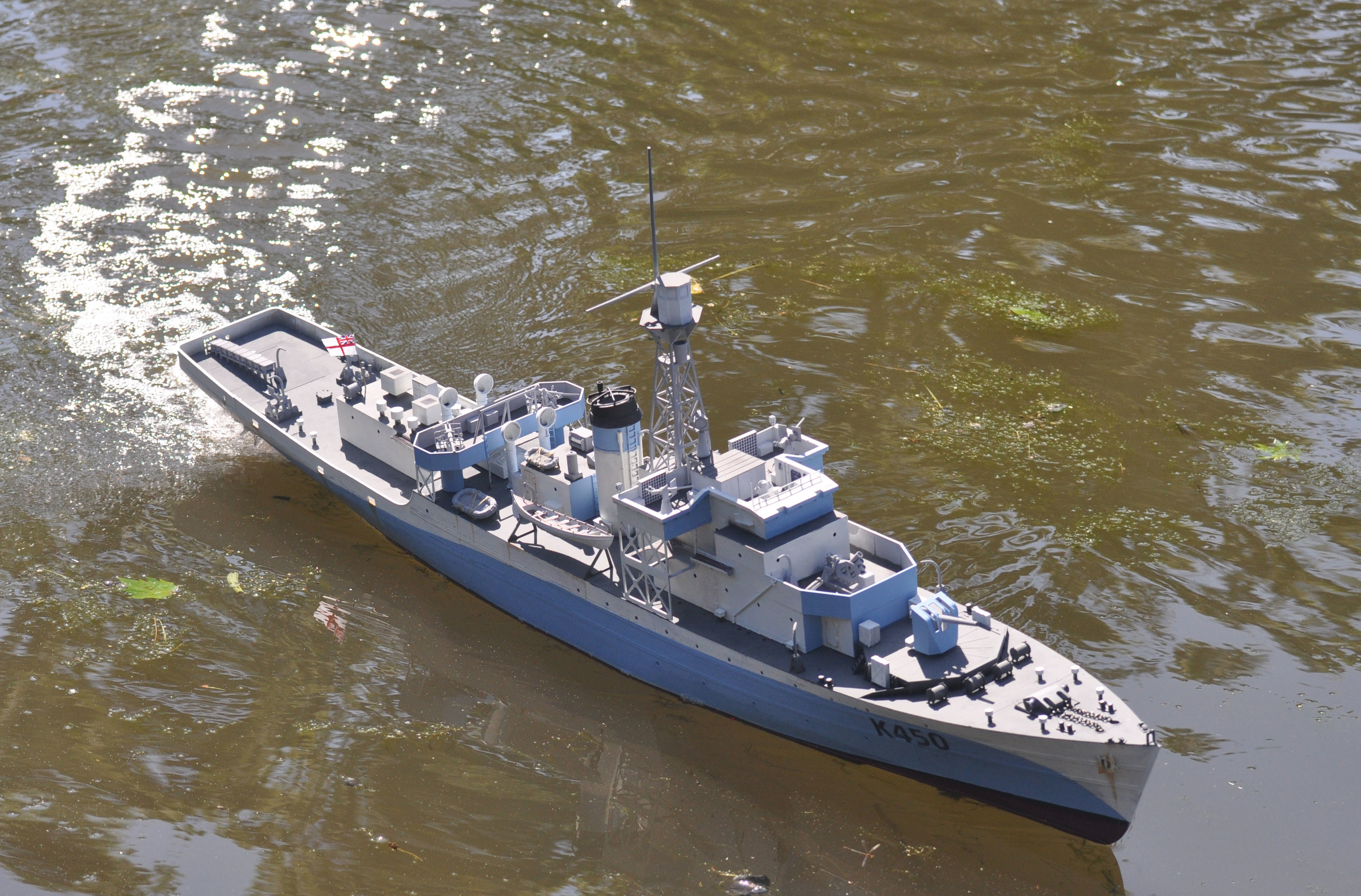 1 48 Castle Class Corvette RC Model Ship 3D print model_28