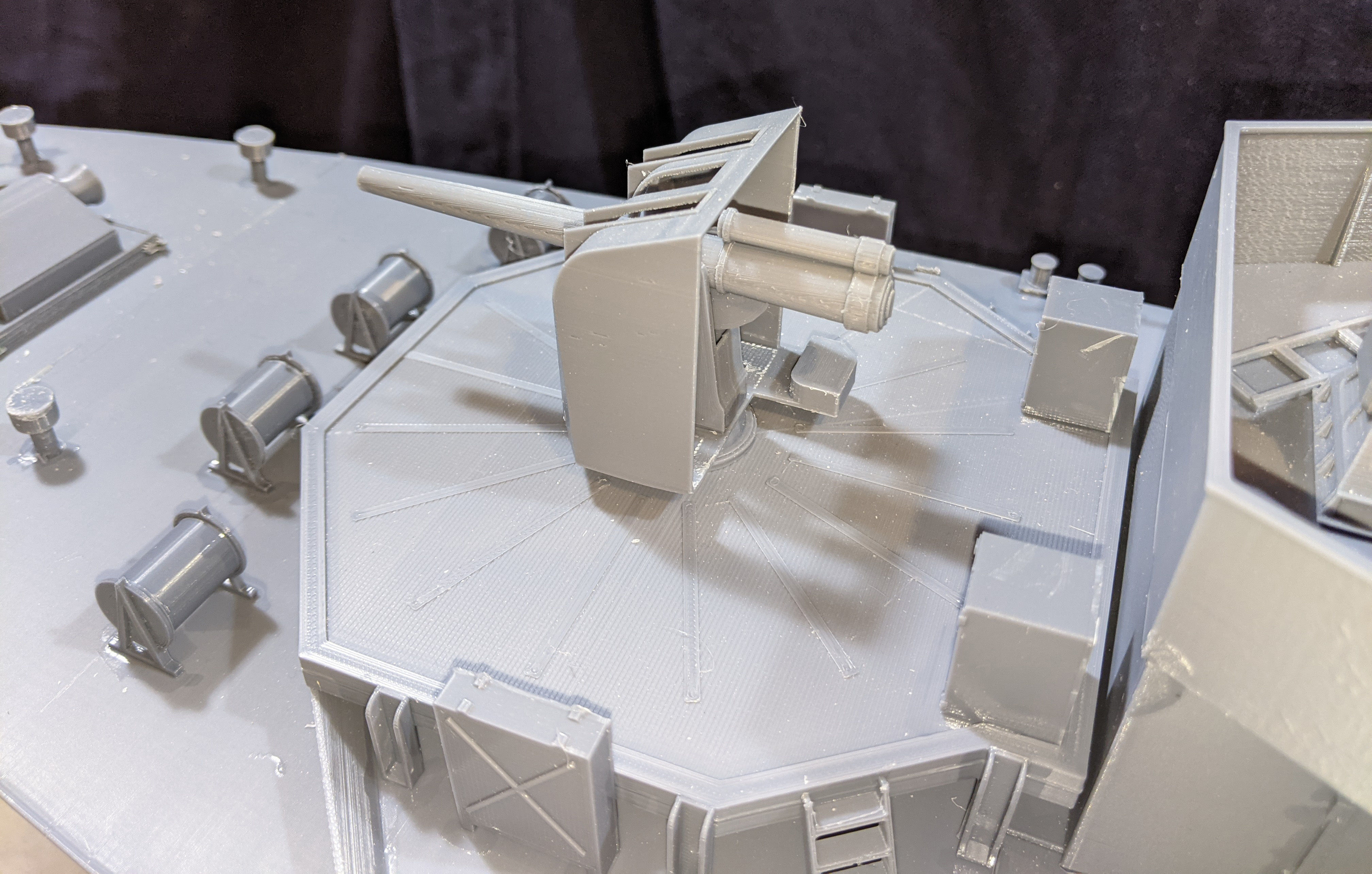 1 48 Castle Class Corvette RC Model Ship 3D print model_7