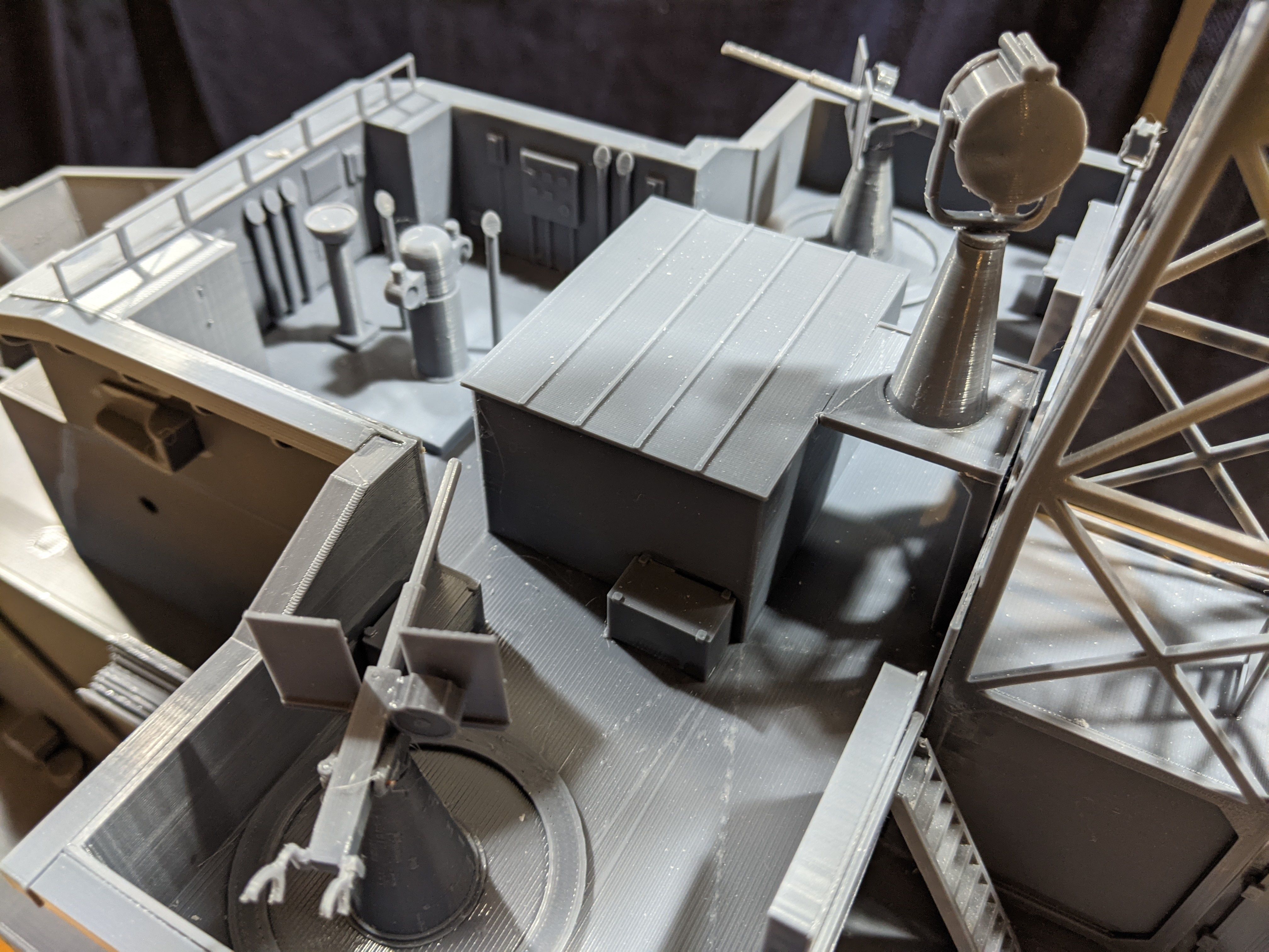 1 48 Castle Class Corvette RC Model Ship 3D print model_14