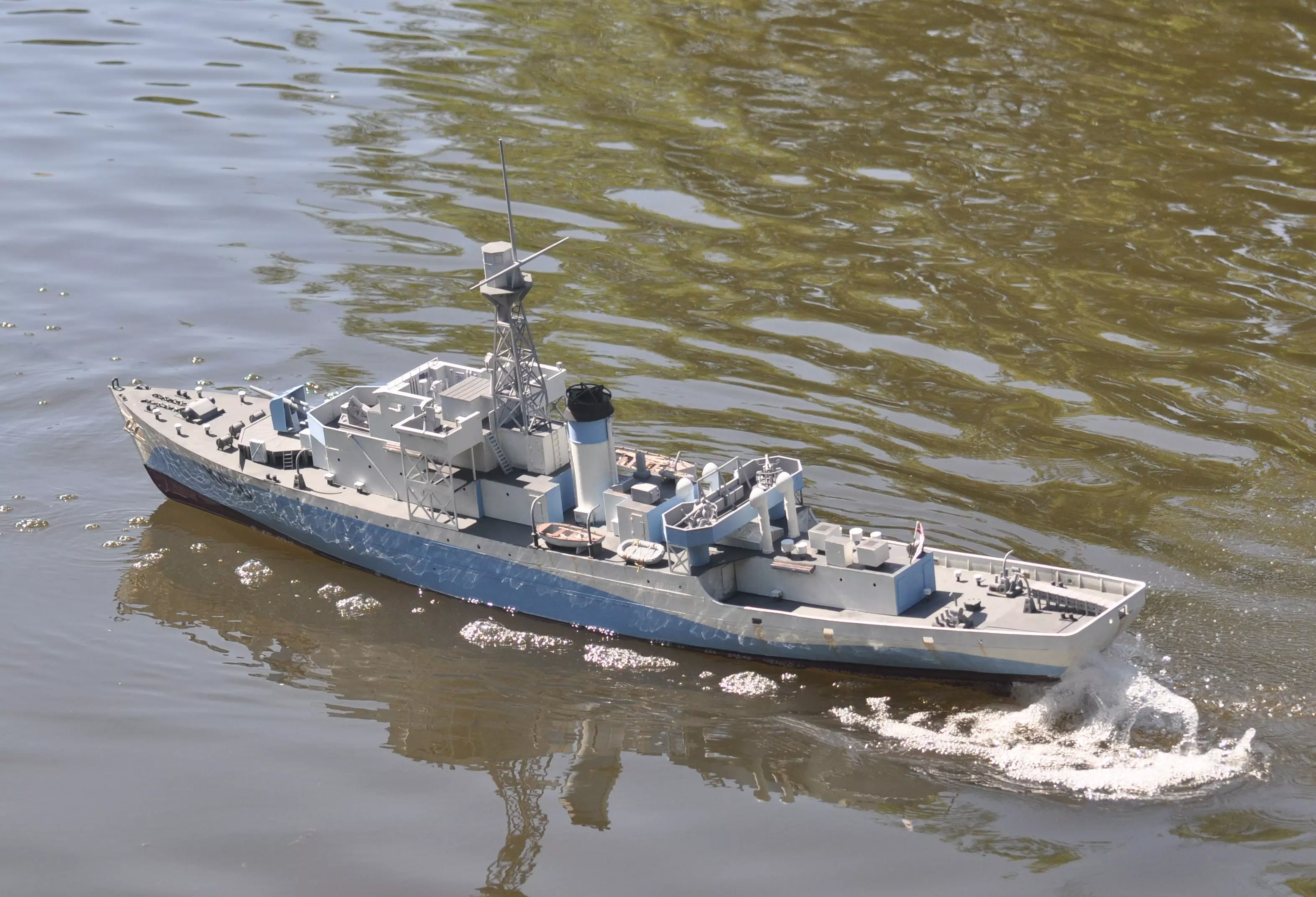 1 48 Castle Class Corvette RC Model Ship 3D print model_0