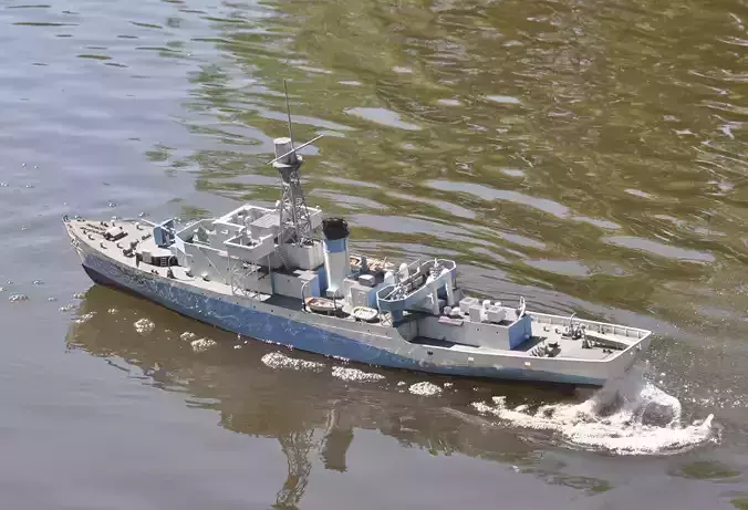 1 48 Castle Class Corvette RC Model Ship 3D print model