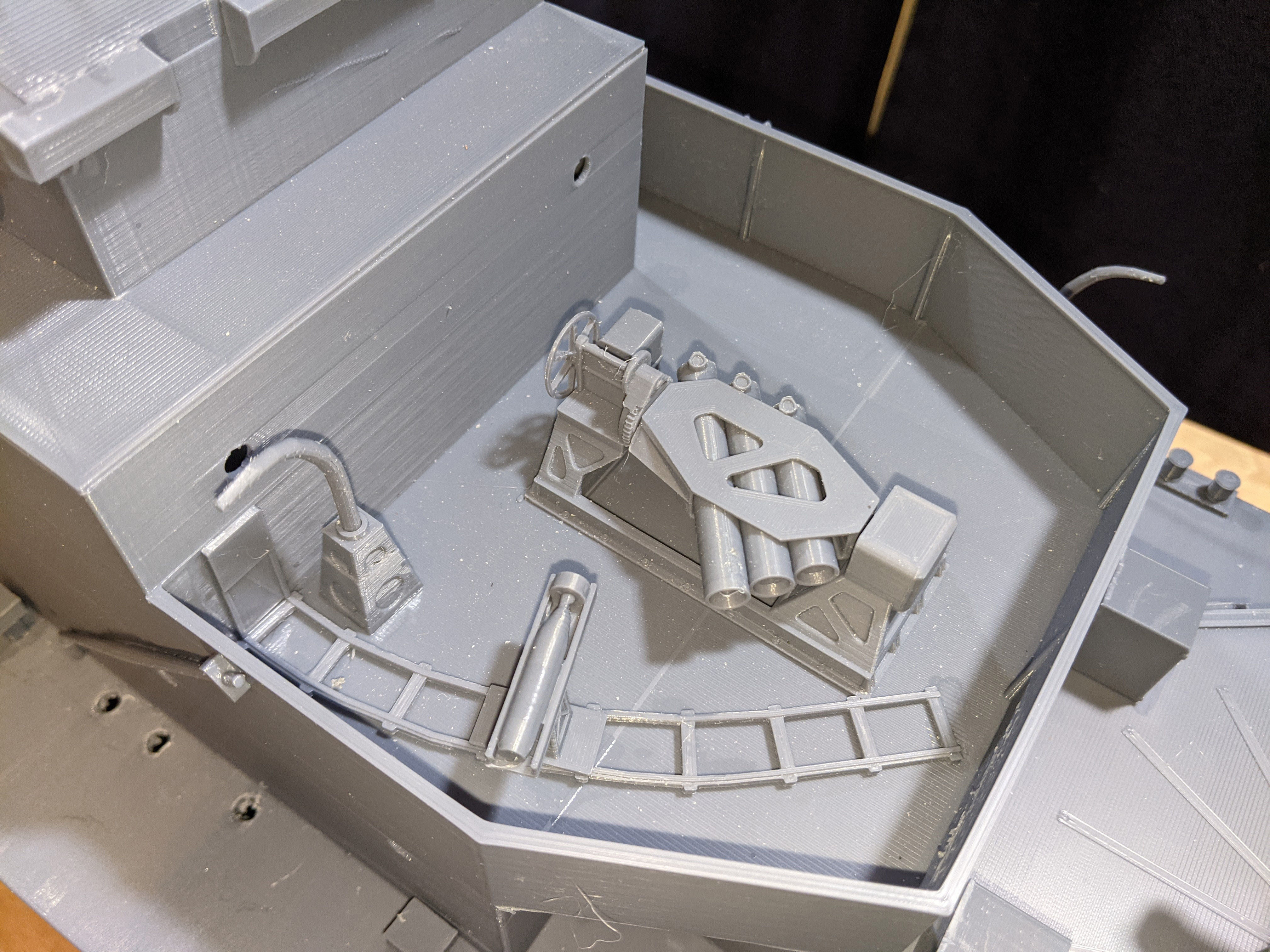 1 48 Castle Class Corvette RC Model Ship 3D print model_10