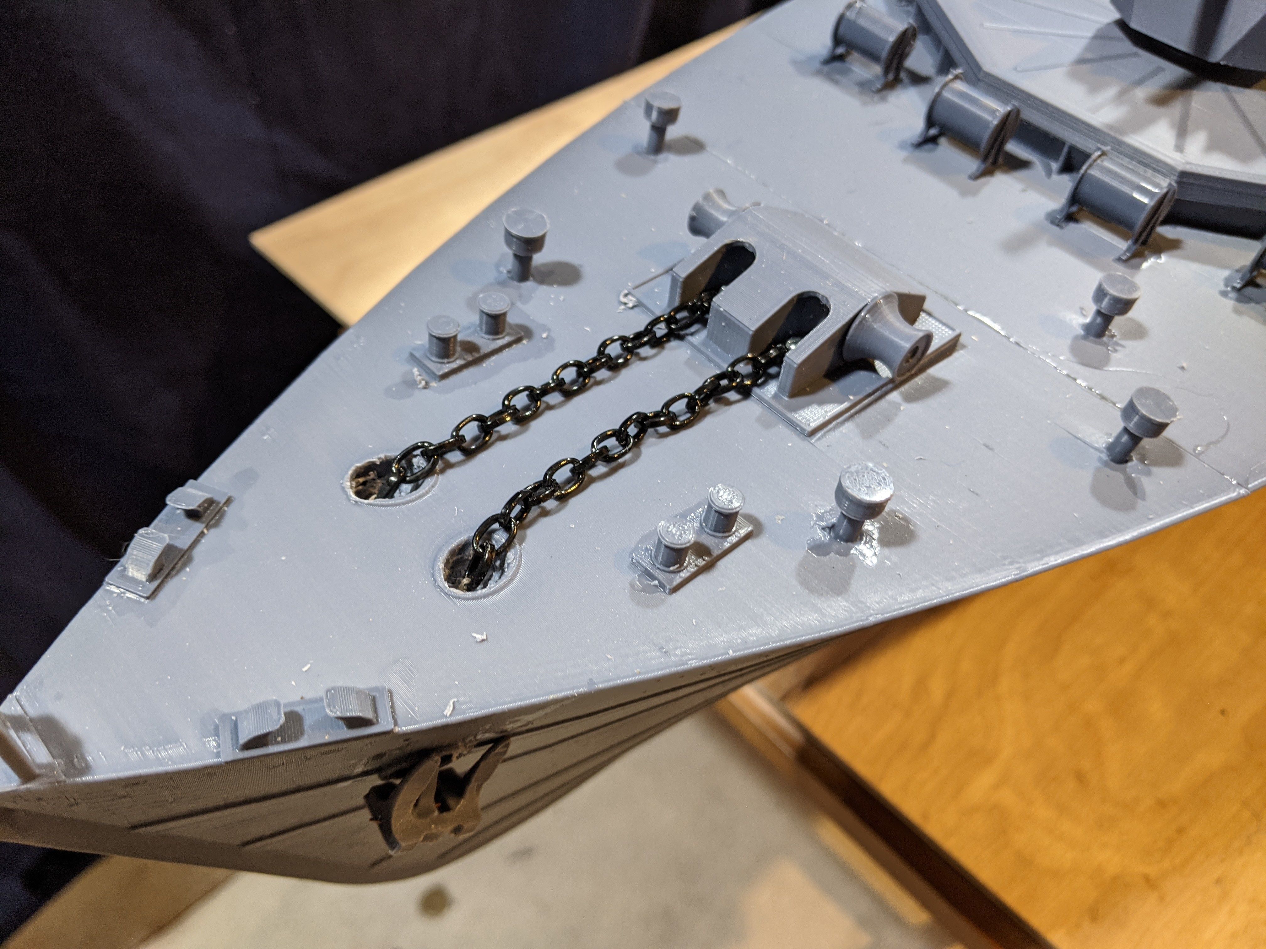 1 48 Castle Class Corvette RC Model Ship 3D print model_5