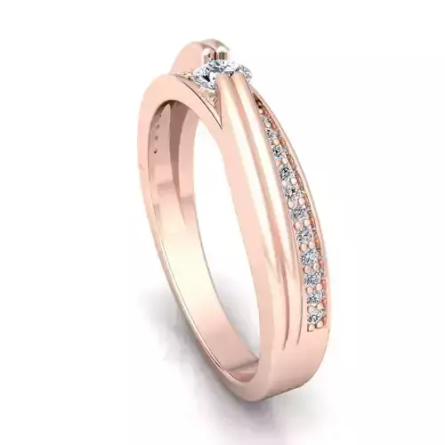 BAND 4 elegant diamond ring gold