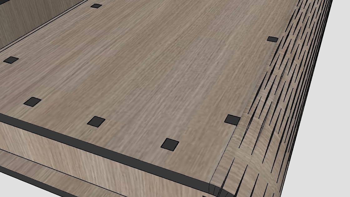 WOODEN BOX Low-poly 3D model_26