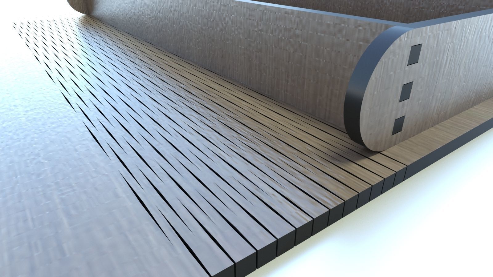 WOODEN BOX Low-poly 3D model_10