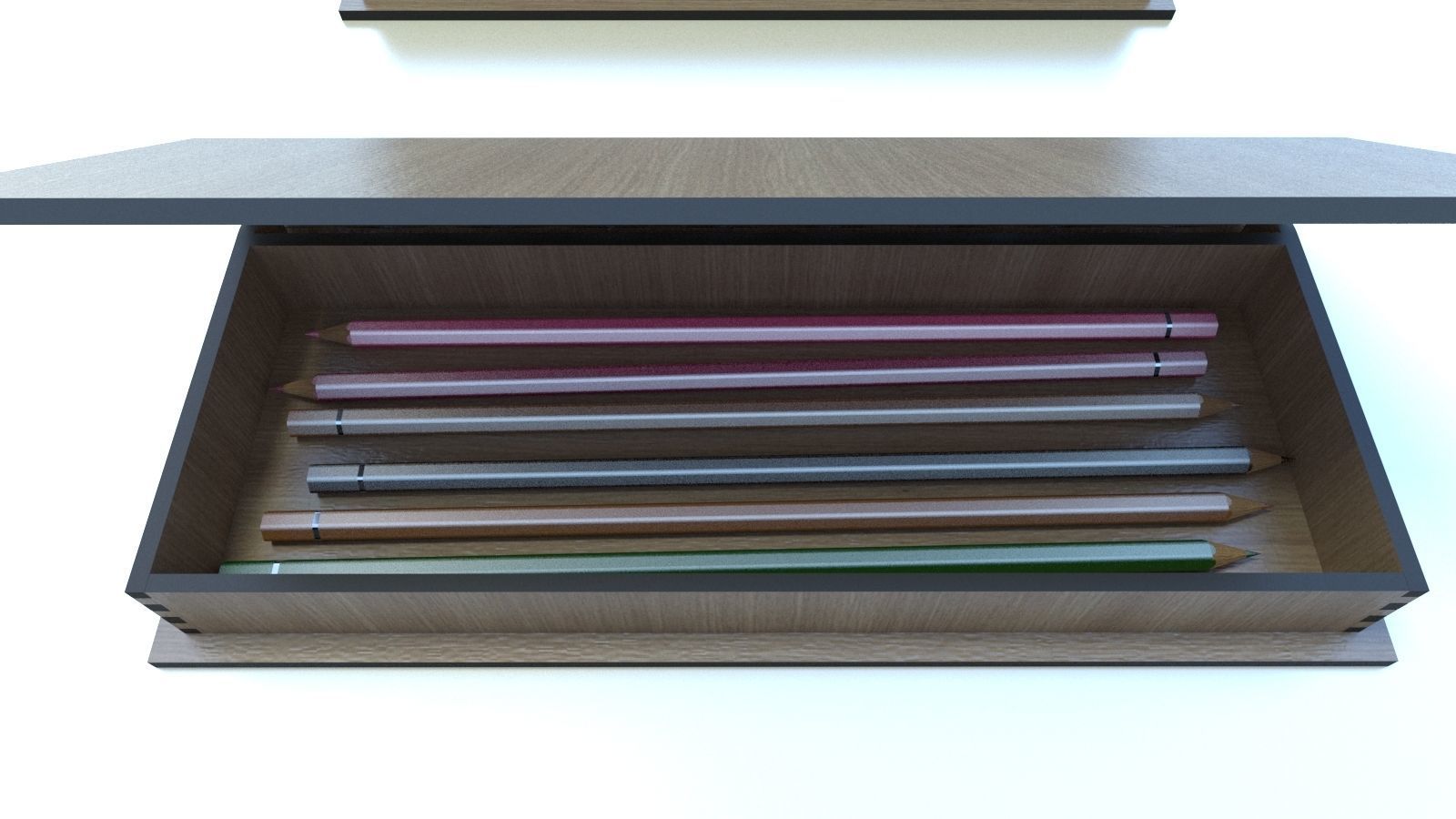 WOODEN BOX Low-poly 3D model_21