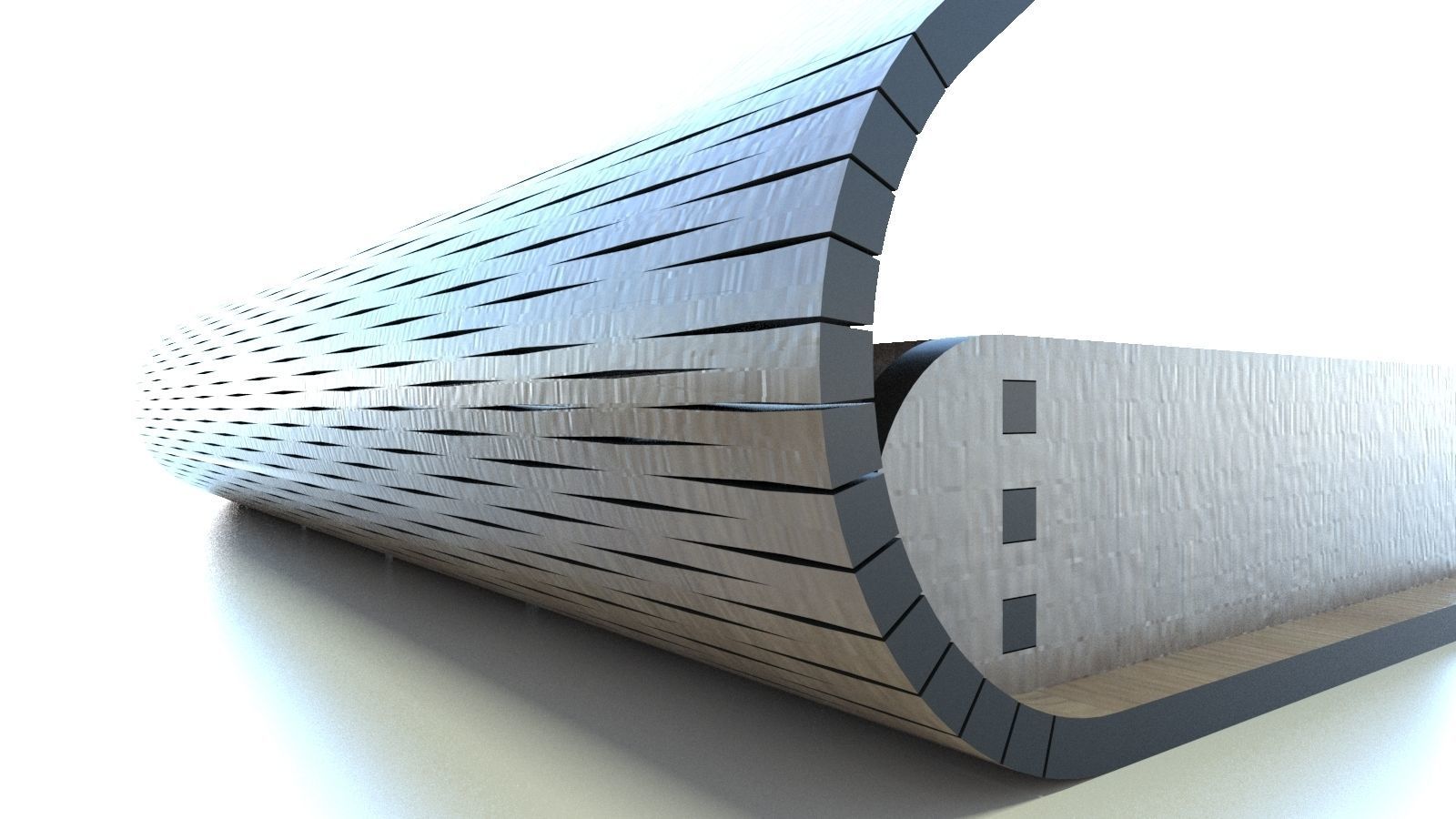 WOODEN BOX Low-poly 3D model_12